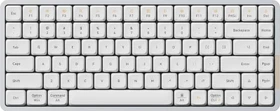 Lofree Flow84, Silver, LEDs weiß, Kailh LOW PROFILE Ghost, USB/Bluetooth, US (LOFREE-FLOW84-WHT)