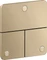 Hansgrohe Axor ShowerSelect ID softsquare Kontrollfeld Ventil für 3 Verbraucher brushed bronze Vorschaubild