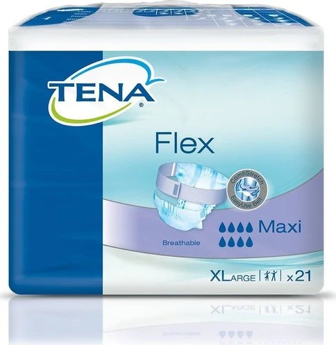 Tena Flex Maxi Hygieneeinlage Größe XL, 63 Stück (3x 21 Stück)