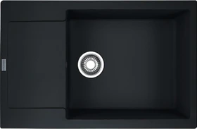 Franke Maris MRG 611-78 XL Einbau Becken rechts mit Ablauffernbedienung black matt