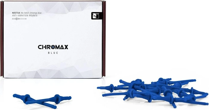 Noctua NF-A14 PWM chromax.black.swap blau, 140mm, 4er-Pack