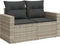 vidaXL Gartensofa/Gartenbox 2-Sitzer mit Kissen Vorschaubild