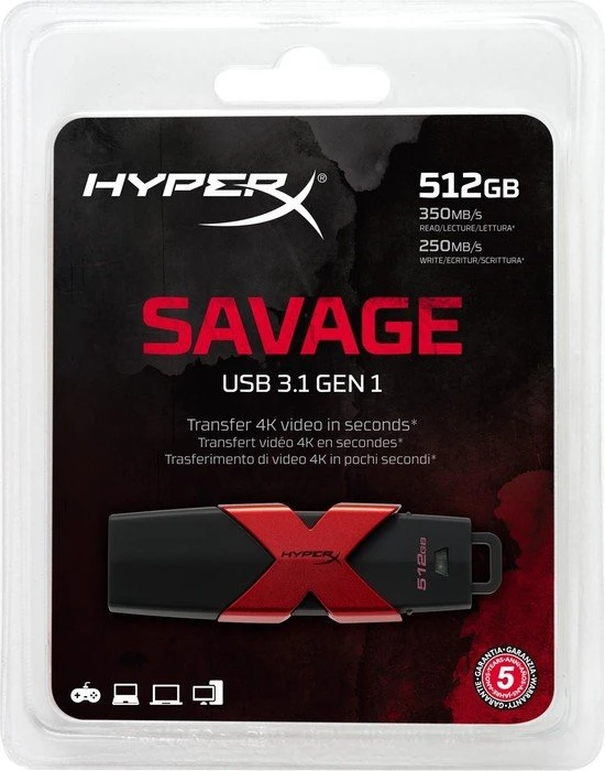 Kingston FURY Savage 512GB, USB-A, USB 3.2 Gen 1×1
