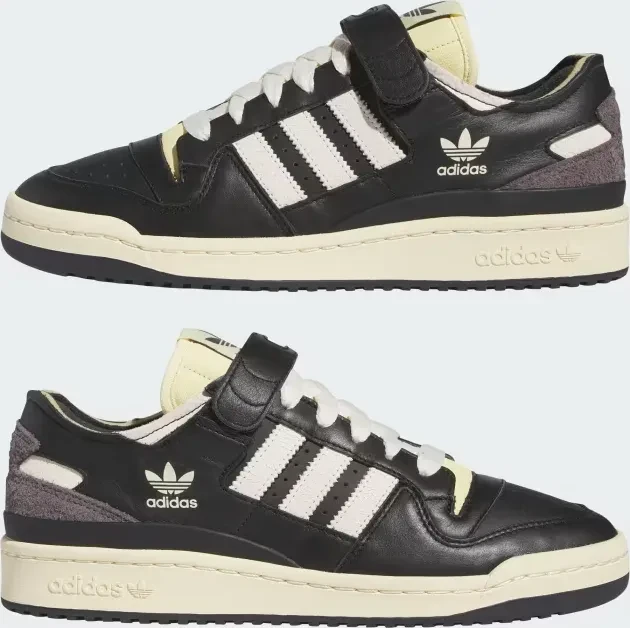 adidas Forum 84 Low core black/cream white/easy yellow (Herren)