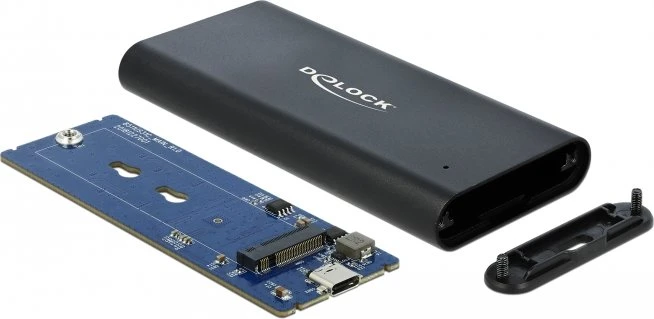 DeLOCK USB 3.1 Gen 2 External Enclosure, USB-C 3.1