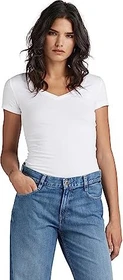 G-Star Base V-Neck Cap T-Shirt kurzarm weiß (Damen)