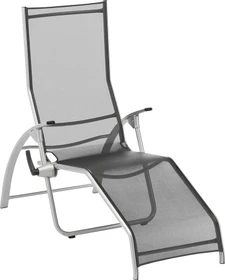 Kettler Tampa Bäderliege silber/schwarz