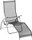 Kettler Tampa Bäderliege silber/schwarz (01717-000)