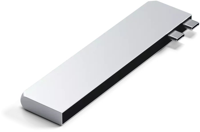Satechi Pro Hub Slim Adapter, silver, 2x USB4 [Stecker]