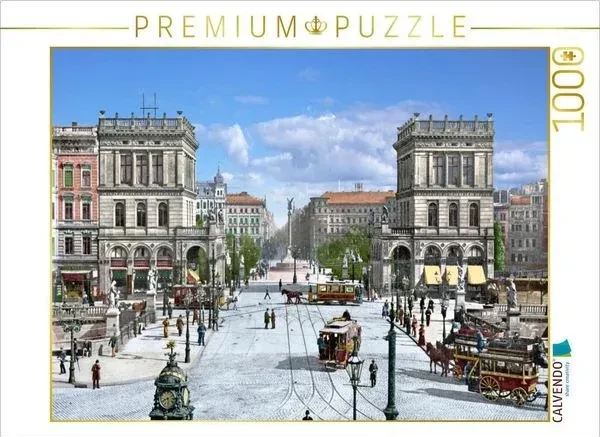 Calvendo Berlin - Blick auf den Belle-Alliance-Platz (heute Mehringplatz) um 1899-1905
