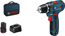 Bosch Professional GSR 12V-15 Akku-Bohrschrauber inkl. 2 Akkus 2.0Ah