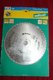 Wolfcraft Serie Blau Kreissägeblatt 100Z, 180x2.4x20mm, 1 Stück