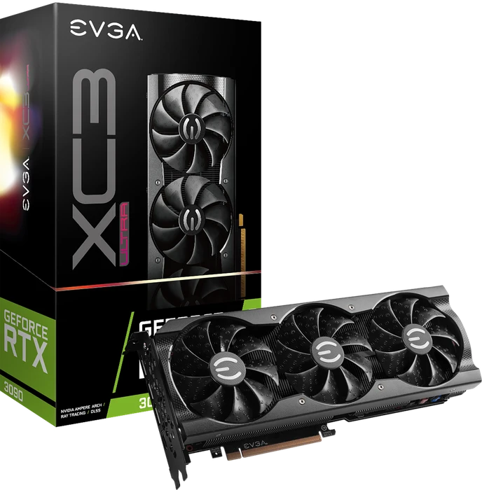 EVGA GeForce RTX 3090 XC3 Ultra Gaming, 24GB GDDR6X, HDMI, 3x DP