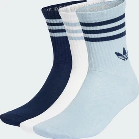 adidas 3-Streifen Crew Socken wonder blue/night indigo/white, 3 Paare