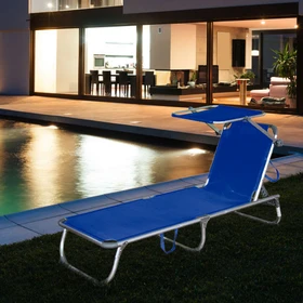 Garden Pleasure Kiso Sonnenliege blau
