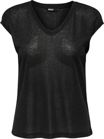 ONLY Silvery Top Shirt schwarz (Damen)