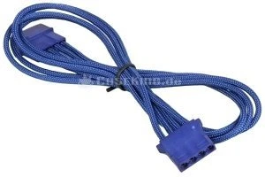 BitFenix Alchemy 4-Pin Molex Verlängerung 45cm, sleeved blau/blau