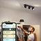 Philips Hue White Ambiance Buckram 3-flammig schwarz Vorschaubild