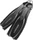 Cressi Reaction Ebs Flossen schwarz/silber