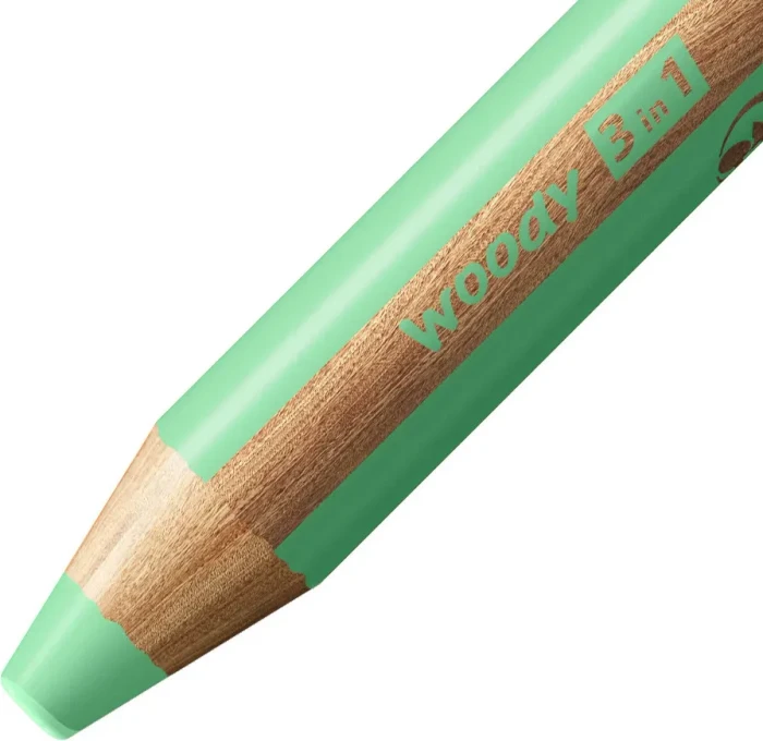STABILO Woody 3in1 pastell Wachsmalstift grün