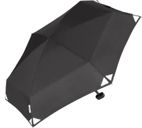 EuroSchirm Dainty Schirm schwarz reflektierend