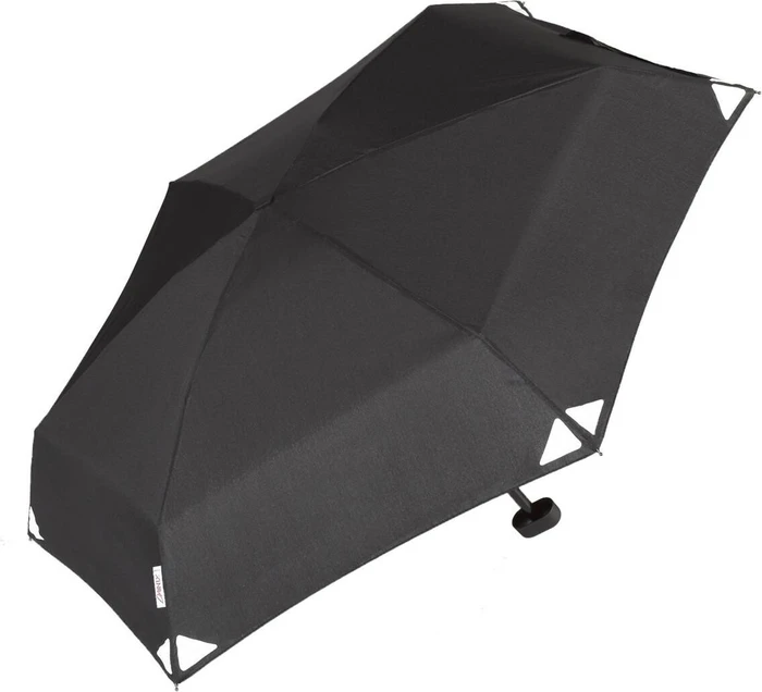 EuroSchirm Dainty Schirm schwarz reflektierend