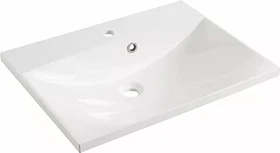 Fackelmann Hype 3.0 Mineralguss Einbau-Waschbecken 60cm weiß