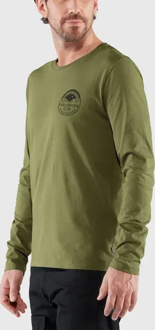 Fjällräven Forever Nagture Badge Shirt langarm caper green (Herren)