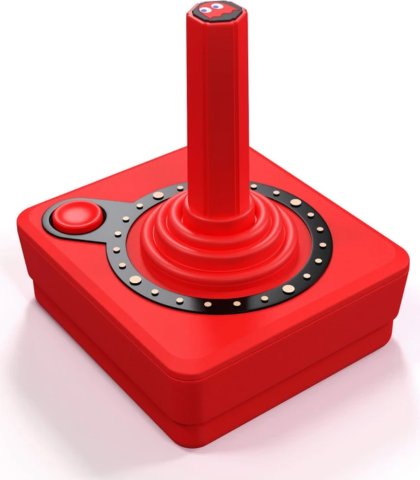 Atari CX40+ Wireless Joystick Ghost Edition Blinky rot