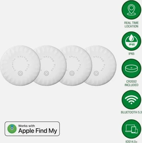 4smarts Standort-Finder SkyTag Plus weiß, 4er-Pack