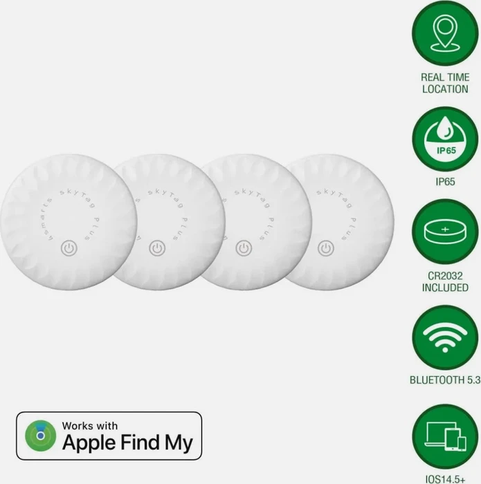 4smarts Standort-Finder SkyTag Plus weiß, 4er-Pack
