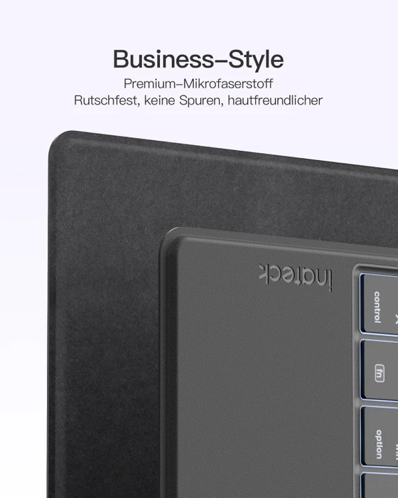 Inateck Tablet Tastatur mit Touchpad für Windows/iPad OS/Android, grau, DE