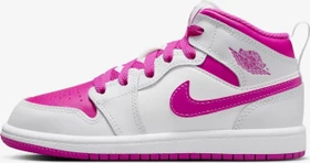 Nike Jordan 1 Mid iris whisper/white/fire pink (Junior)