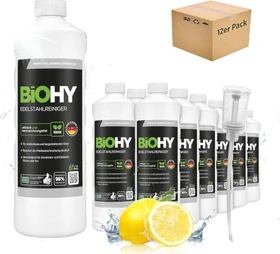 BiOHY Edelstahlreiniger, 12l (12x 1l)