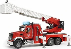 Bruder Profi-Serie MACK Granite Feuerwehrleiterwagen mit Pumpe