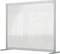 Nobo Premium Plus Schreibtisch-Trennwand aus Acryl, transparent/silber, 120x100cm Vorschaubild