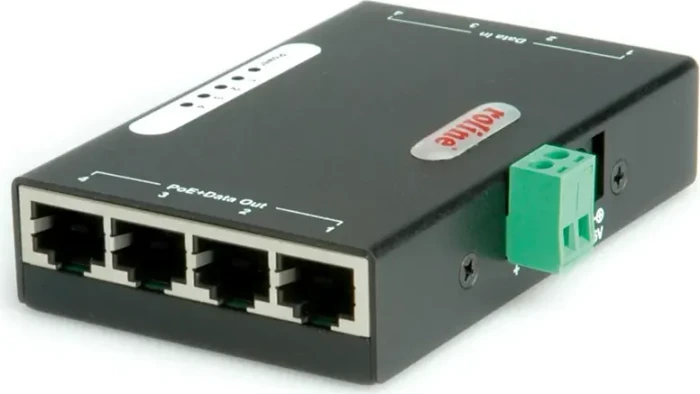 Roline Desktop Gigabit PoE-Injektor, 8x RJ-45, 100W PoE+