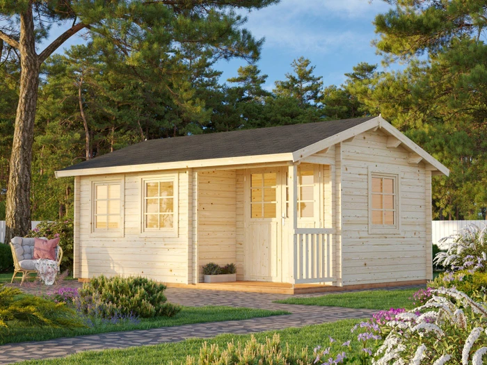 Palmako Susanna 16.4m² Gartenhaus natur