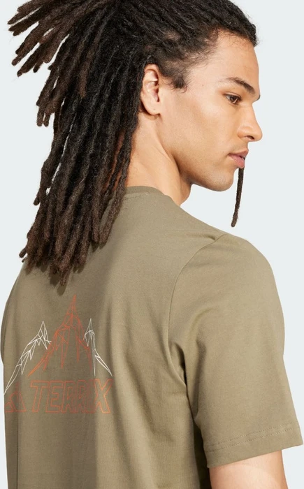 adidas Terrex Graphic T-Shirt kurzarm olive strata (Herren)