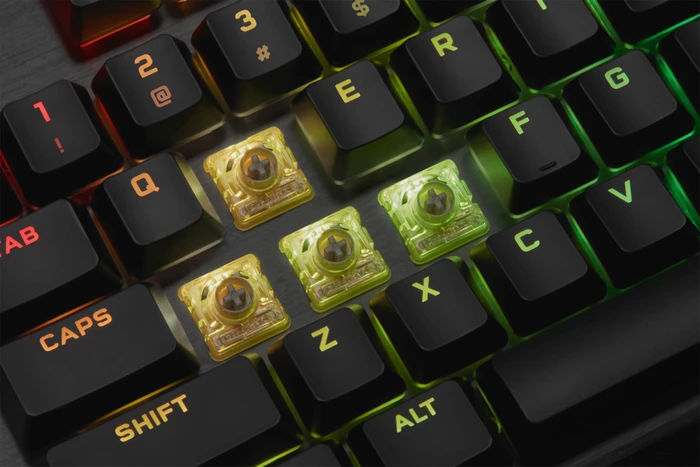 Corsair K60 RGB PRO Low Profile, MX LOW PROFILE RGB SPEED, USB, DE