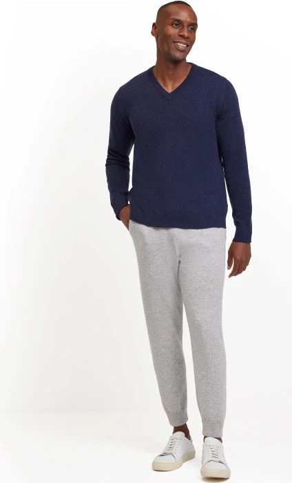 Falke Basic Apparel V-Ausschnitt Pullover space blue (Herren)