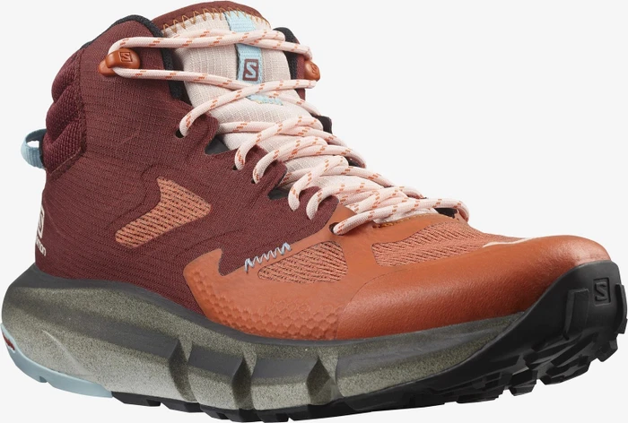 Salomon Predict Hike Mid GTX mecca orange/madder brown/crystal blue (Damen)