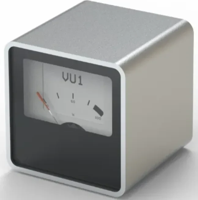 Streacom VU1 Dynamic Analogue Dials, Zeigermessgerät, Dial, silber, 1.5"