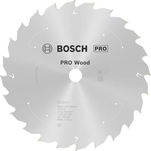 Bosch Professional Standard for Wood Kreissägeblatt 24Z, 184x1x16mm, 1 Stück