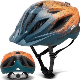 KED Street Pro Kinderhelm arcadia green/orange matt
