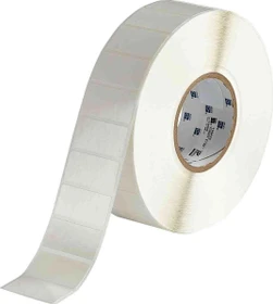 Brady Endlosetiketten wiederablösbare Etiketten aus Vinylgewebe, 50x25mm, ablösbar, weiß, seidenmatt, 1er-Pack (3000 Etiketten)