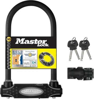 Master Lock 8195/210 Bügelschloss, Schlüssel schwarz