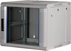Rockstable 19" Wandschrank 9HE, Sicherheitsglastür, IP2X, weiß, 600mm tief