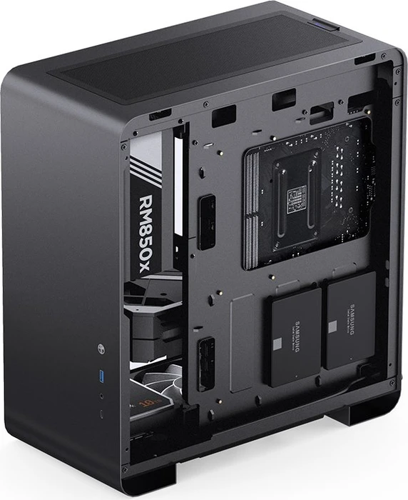 Jonsbo U4 Pro, schwarz, Glasfenster