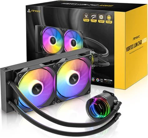 Antec Vortex Lum 240 ARGB, schwarz